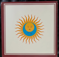 King Crimson Larks’ Tongues In Aspic 1973 LP EGKC 6 VG+ and Rare Concert Tshirt