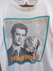 Vintage 80s Distressed Vintage Movies Turner & Hooch Tom Hanks