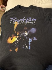 Vintage 1980s Prince Purple Rain T-Shirt Original Single Stitch, Tubular Knit XL