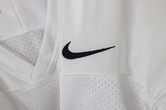Deadstock Vintage Nike Mens Medium Blank Mesh Football Jersey White Polyester