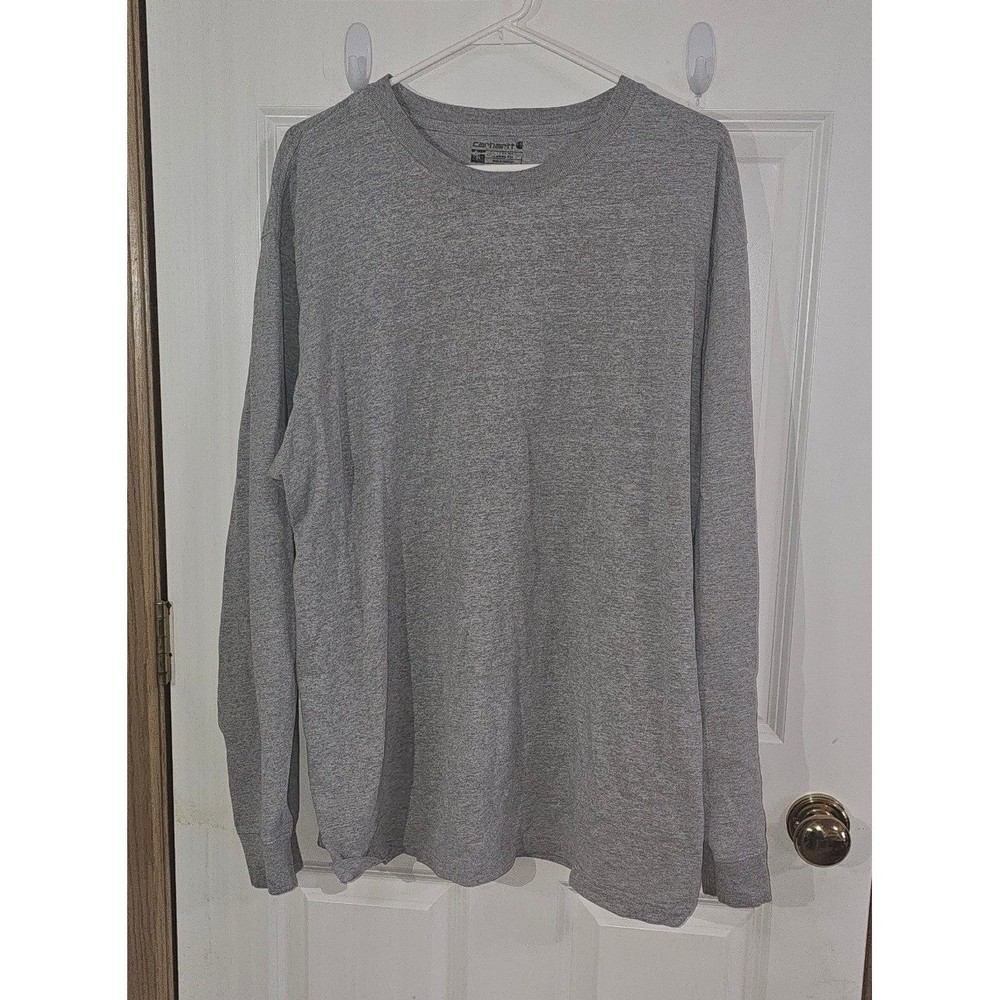 Carhartt Mens Loose Fit Long Sleeve T-Shirt Heather Gray K231 HGY XL