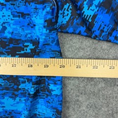Huge Sports Rash Guard Mens XL Blue Digital Camo Long Sleeve Compression