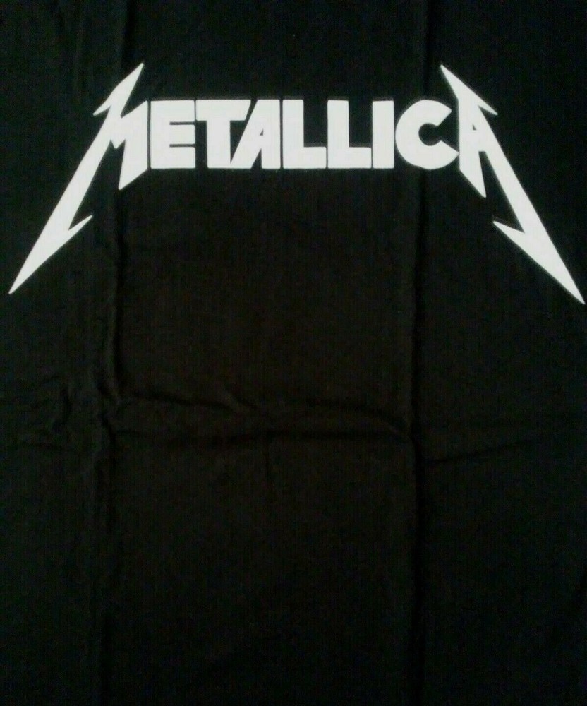 FREE SAME DAY SHIPPING Classic METALLICA Logo Black Shirt Large