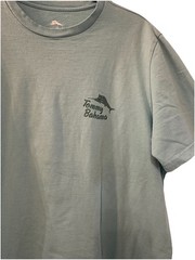 Tommy Bahama Men’s M Tee Shirt You Say Tomato I say Bloody Mary Turquoise Haze