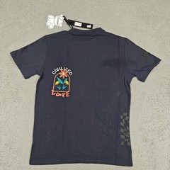 CivilizeD Shirt Mens Small Gray 70s Love Peace Hippie Graphic Tee Embroidered