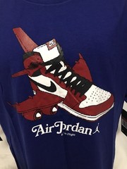 Nike Air Jordan Retro 1 OG FIRST IN FLIGHT CHICAGO J’s Blue Men’s T-Shirt L,XL