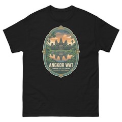 Angkor Wat Cambodia Temple Graphic T-Shirt Travel Unisex Tee