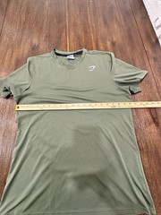 Gymshark Shirt Mens L Arrival T-Shirt Athletic Training Teal Blue Stretch