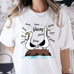 Funny Seagull Vacay Vacay Vacay Beach Summer Vacation Outfit T-Shirt