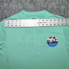HIHO Performance Long Sleeve Shirt S Teal St.John US VII Graphic Made in Peru