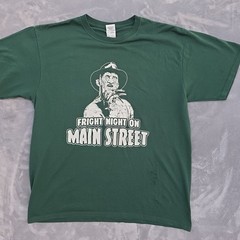 Freddy Nightmare On Elm Street Fright Night On Main Street Men’s Size L Green