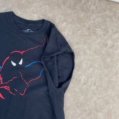 Spiderman T-Shirt Sz L Universal Studios Parks Marvel Graphic Tee Double Sided