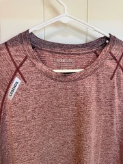 Legends Apparel Men’s Performance Crew Neck Athletic T-Shirt Maroon XXL