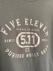 5.11 Tactical Size XL Purpose Crest LOGO V2 Ranger Green NWT Short Sleeve Tee Sh