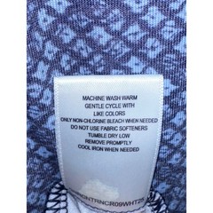 ROWM Mens Blue Pattern Lightweight Quarter 1/4 Zip Long Sleeve Pullover Shirt XL