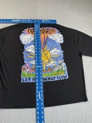 Asos Graphic Print T-Shirt Mens L Oversized Black “Open Yorur Eyes” Streetwear