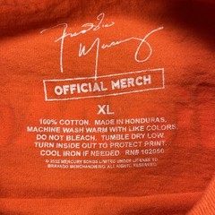Freddie Mercury Graphic T-shirt Men XL Orange Music Official Merch