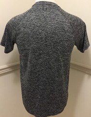 Under Armour Men Short Sleeve S/S 1326413 Black Gray The Tech Tee Medium M