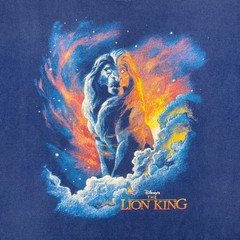 Vintage Disney The Lion King Shirt Mens L Blue Mufasa Movie Promo 90s USA Tee