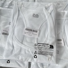 Muscle Cmdr Men’s Bodybuilding Stringer Tank Tops | White | SIZE 2XL | LOT OF 5