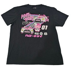 Hello Kitty Tokyo Speed by Sanrio Hybrid Apparel Black T-Shirt Used Size L