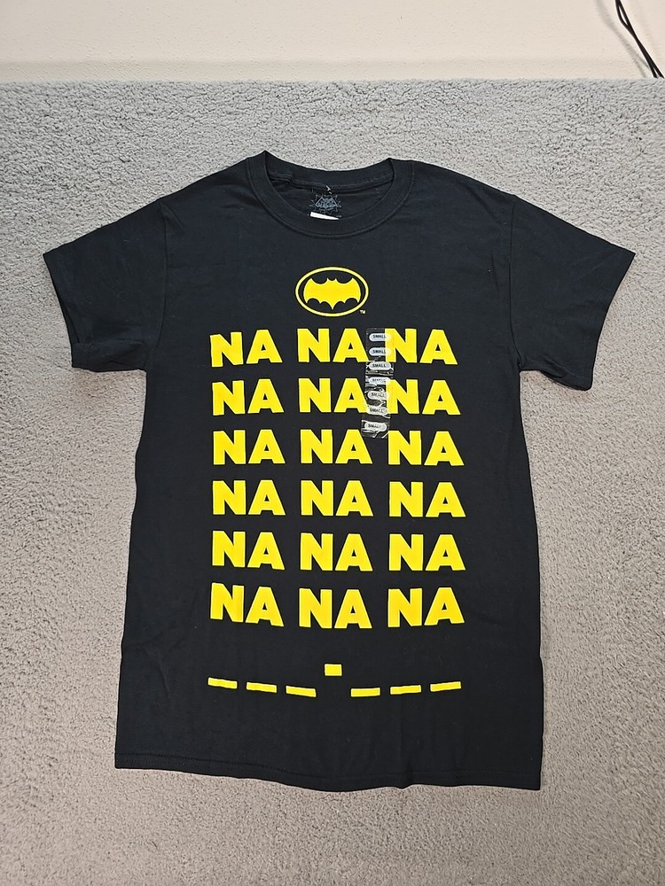 Batman Logo Na Na Na Na Mens Small DC Comics Comic Book Superhero T-Shirt New