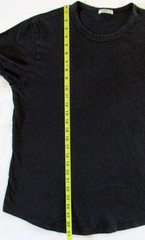 Buck Mason T Shirt Mens M Medium Scoop Neck Curved Hem Preppy Smart Casual Black
