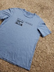 Travis Mathew T Shirt Small Mens Blue Not All Heroes Graphic Pima Cotton