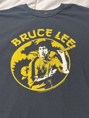 Vintage Y2K Bay Island Sportswear Bruce Lee Graphic Tee Mens Size XL Black