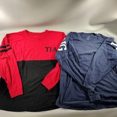 Lot of 8 Crew Neck Hoodie Pull Over Long Sleeve T-shirts Mens Size XS/S/M/L/XL