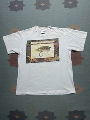Vintage 90s graphic t shirt just say no to bait Peggy Murray fishing large