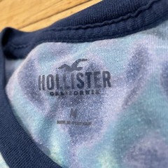 HOLLISTER California Tie Dye T Shirt Men M Light Purple Blue Hippie Retro Boho M