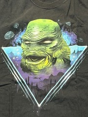 2 XXL T-Shirt Creature from the Black Lagoon Graphic Design Pre-Owned T-Shirt