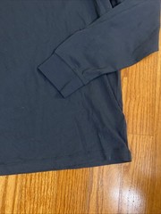 J Crew Mens Long Sleeve Washed Jersey Tee~Size L~Vintage Navy Cotton NWT