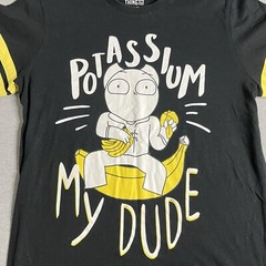 SomethingElseYT “Potassium My Dude” Black Yellow T-shirt Men’s Large NTC37