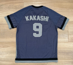 Naruto Men’s Anbu T-Shirt SMALL Kakashi Hatake Black Ops Unit Blue Box Lunch EUC