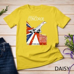 Concorde Retro Vintage British aircraft travel pilot t-shirt Unisex T-shirt