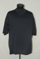 Men Murano Navy Blue Soft Cotton Made Italy Tee Shirt T Solid Crew Neck EUC 2XL