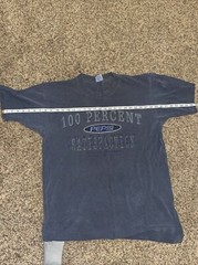 Unisex PEPSI L/XL T-Shirt “100 PERCENT PEPSI GUARANTEED” Embroidered 90s Retro
