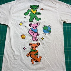 Chinatown Market Grateful Dead Alien UFO Dancing Bears T-Shirt White Mens Medium