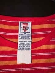 Vintage 90s Levi’s Slim Ribs Striped Deadstock T-Shirt
