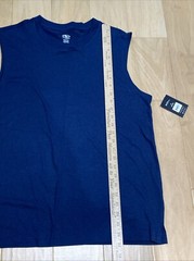 (Lot 3x)ATHLETIC WORKS DRIWORKS NAVY BLUE TRI BLEND MUSCLE Tank Sz M Bundle Of 3