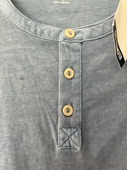True Craft Men’s Henley T-Shirt Blue NWT Size XL Spring/Summer see description