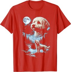 Maltipoo Howling to the Moon T-Shirt