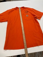 City of Boulder Colorado Public Works Carhartt Tee Men Med Orange K87 Pocket
