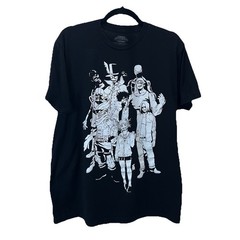 My Hero Academia Vanguard Action Squad Black Graphic T-Shirt Short Sleeve Size L