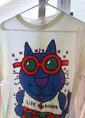 Vintage 1991 Free Style Shirt Jimmy Cool Cats Life Guard Paper Thin Size L