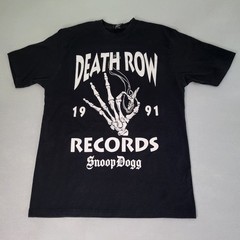 Death Row Records 1991 Snoop Dog Graphic Tee T-Shirt Black Size M