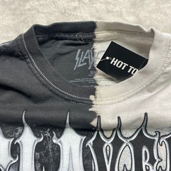 Slayer Skull Split Small Tee Tie Dye Thrash Metal Band Black White Shirt Rock T