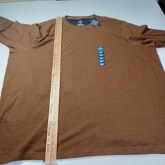 St. John’s Bay Long Sleeve Waffle Knit Thermal Shirt Men’s Size 5XLT Monk Brown